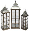 37 Inch Galvanized Metal Lantern