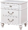 Clearance Traditional White Nightstand - Aubree
