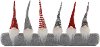 Gray and Red Plush Forest Gnome Draft Dodger