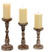 8 Inch Antique Bead Design Finial Pillar Holder