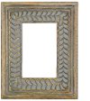 Brown Mango Wood Carved Picture Frame
