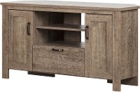 12553 Weathered Oak Corner TV Stand - Lionel-2