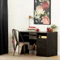 12555 Gravity Rubbed Black Desk - South Shore