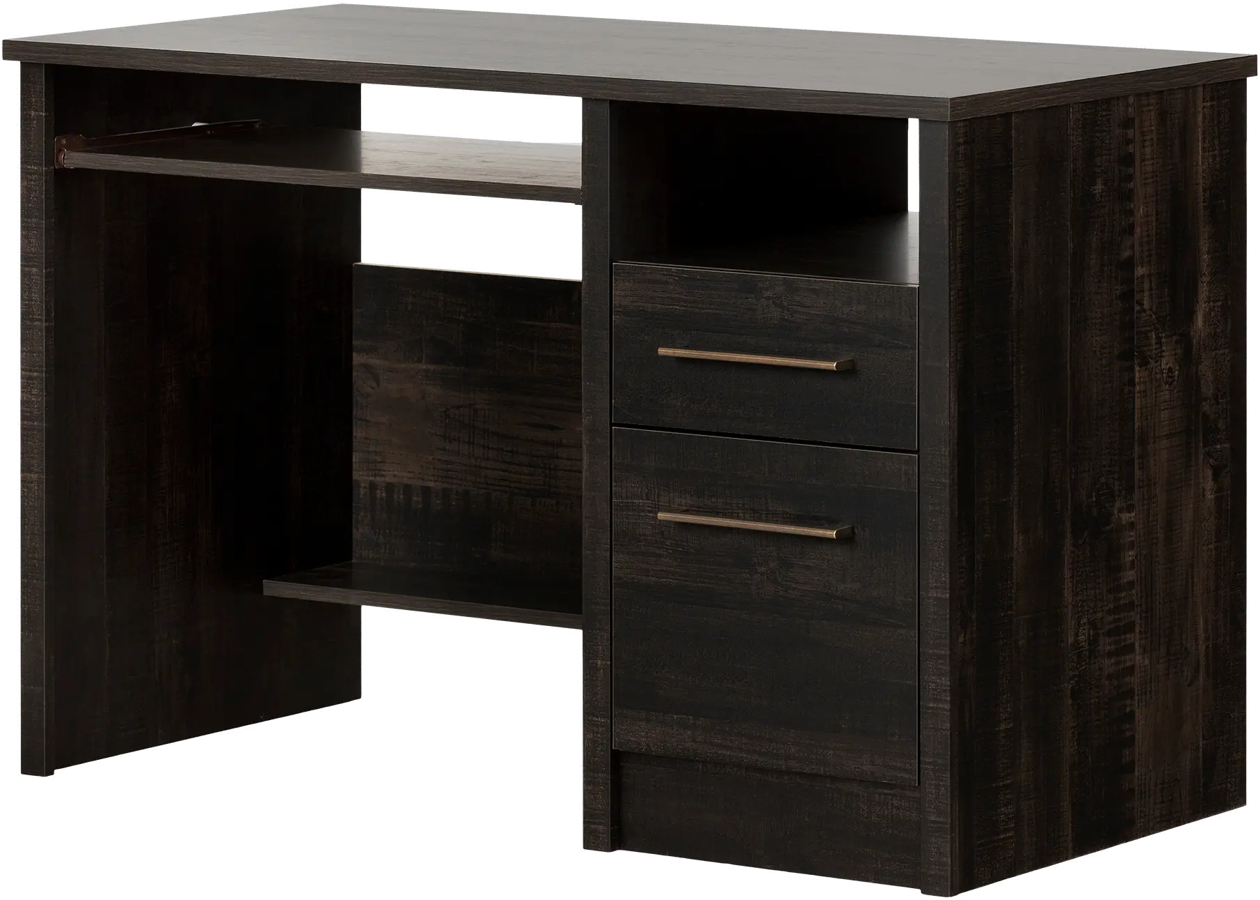 12555 Rubbed Black Desk - Gravity-5