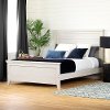 12558 Cottage Winter Oak White Queen Bed - Lilak