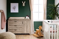 12596 Weathered Oak Changing Table with Drawers - Lionel-4