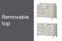 12597 Seaside Pine Changing Table with Drawers - Lionel-4