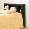 12641 Contemporary Gray Oak Twin Bookcase Headboard - Spark