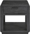 Contemporary Ebony End Table - Allure II