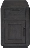 Contemporary Black Chairside Table - Allure II
