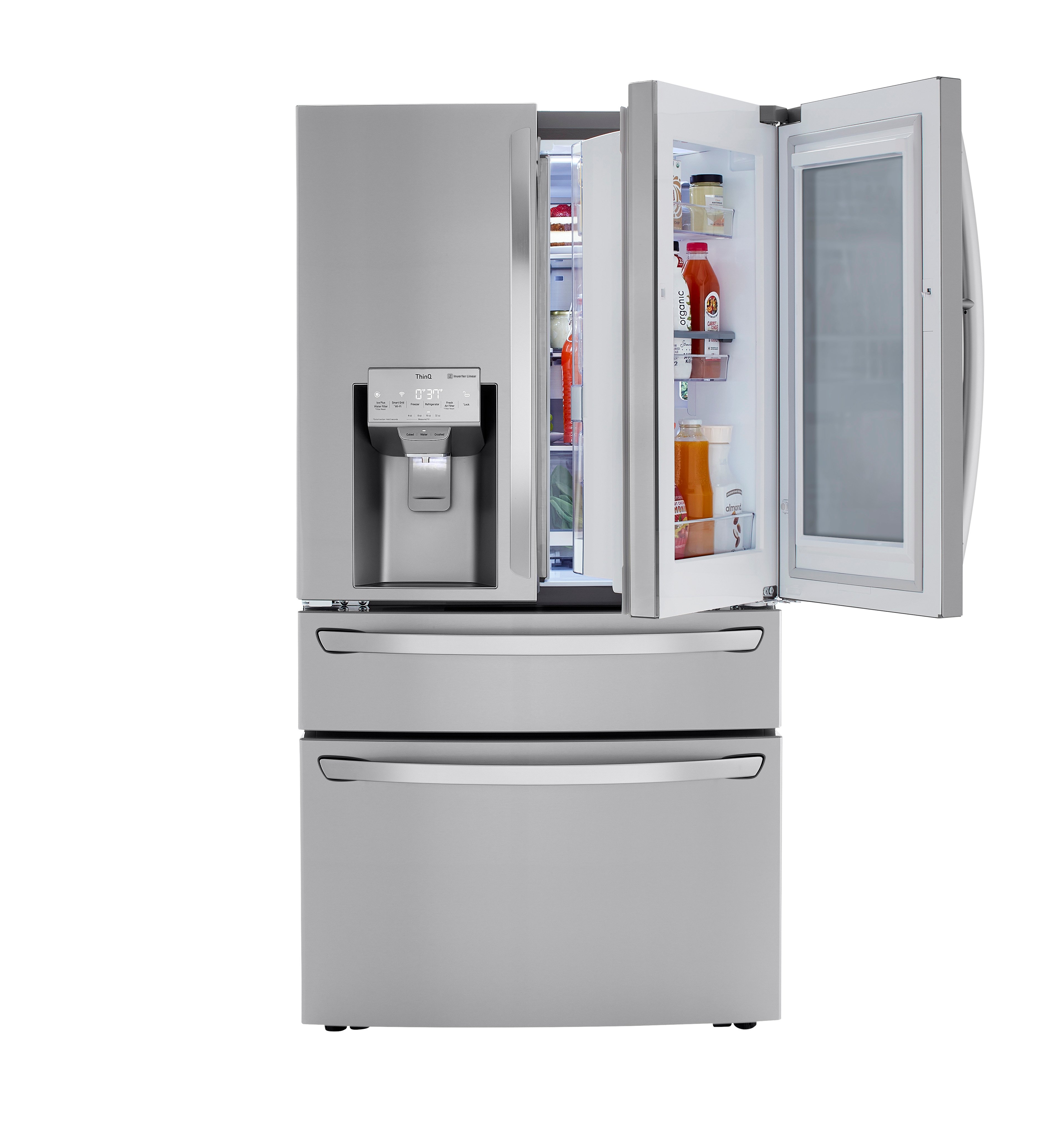 LRMVS3006S LG 29.5 cu ft French Door in Door Refrigerator with Craft Ice and InstaView - Fingerprint Resistant Stainless Steel-2