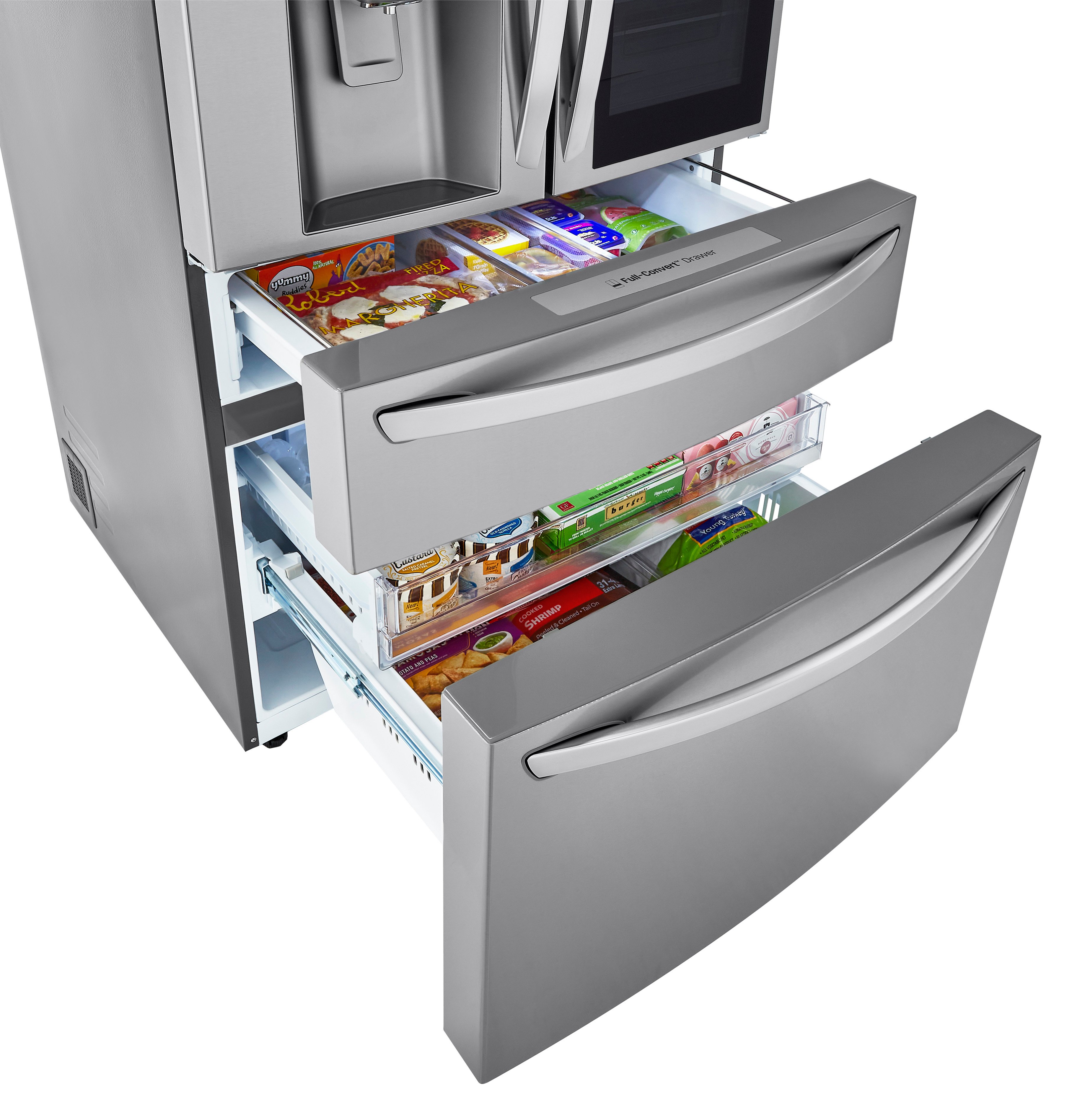 LRMVS3006S LG 29.5 cu ft French Door in Door Refrigerator with Craft Ice and InstaView - Fingerprint Resistant Stainless Steel-3
