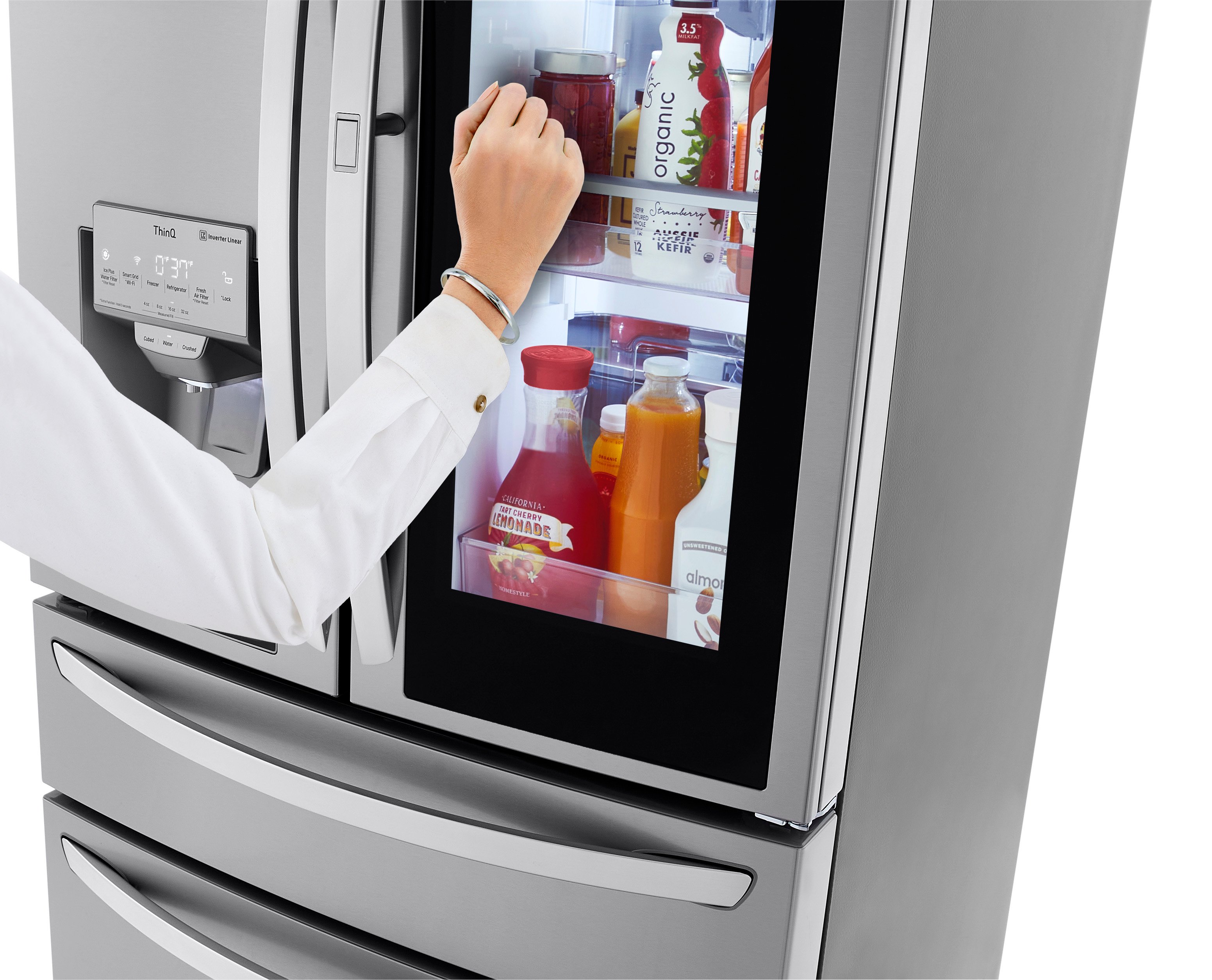 LRMVS3006S LG 29.5 cu ft French Door in Door Refrigerator with Craft Ice and InstaView - Fingerprint Resistant Stainless Steel-8