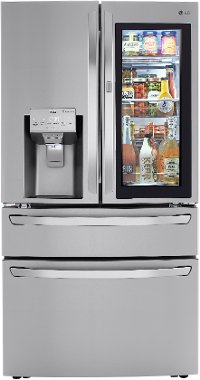 LRMVS3006S LG 36 Inch French Door in Door Smart Refrigerator with Craft Ice and InstaView- 29.5 cu. ft., Fingerprint Resistant Stainless Steel