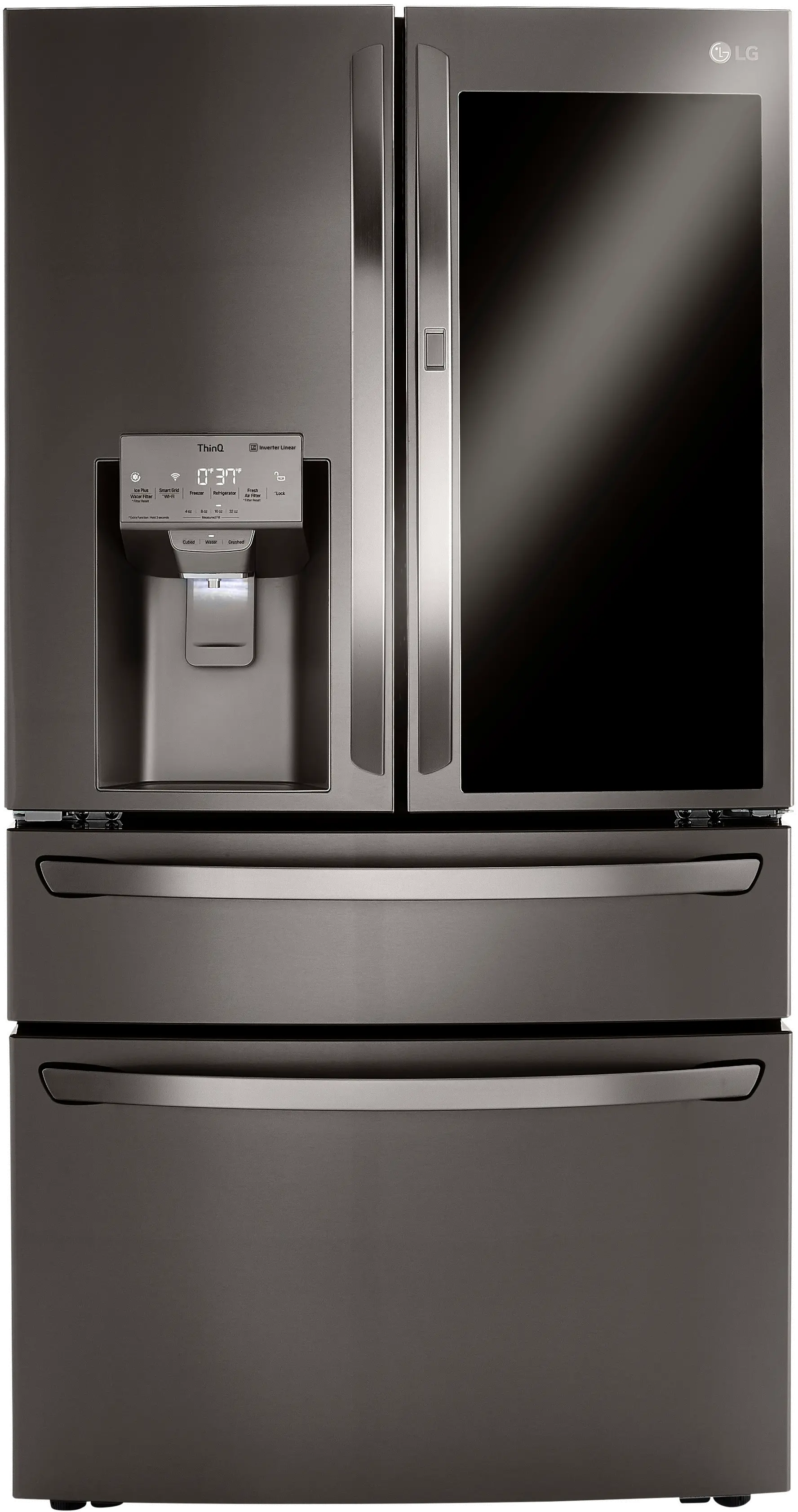 LRMVS3006D LG 29.5 cu ft French Door in Door Refrigerato - Black Stainless Steel-2