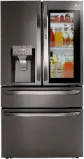 LRMVS3006D LG 29.5 cu ft French Door in Door Refrigerator - Black Stainless Steel