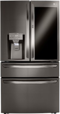 LRMVS3006D LG 36 Inch French Door in Door Smart Refrigerator with Craft Ice and InstaView- 29.5 cu. ft., Black Stainless Steel-2