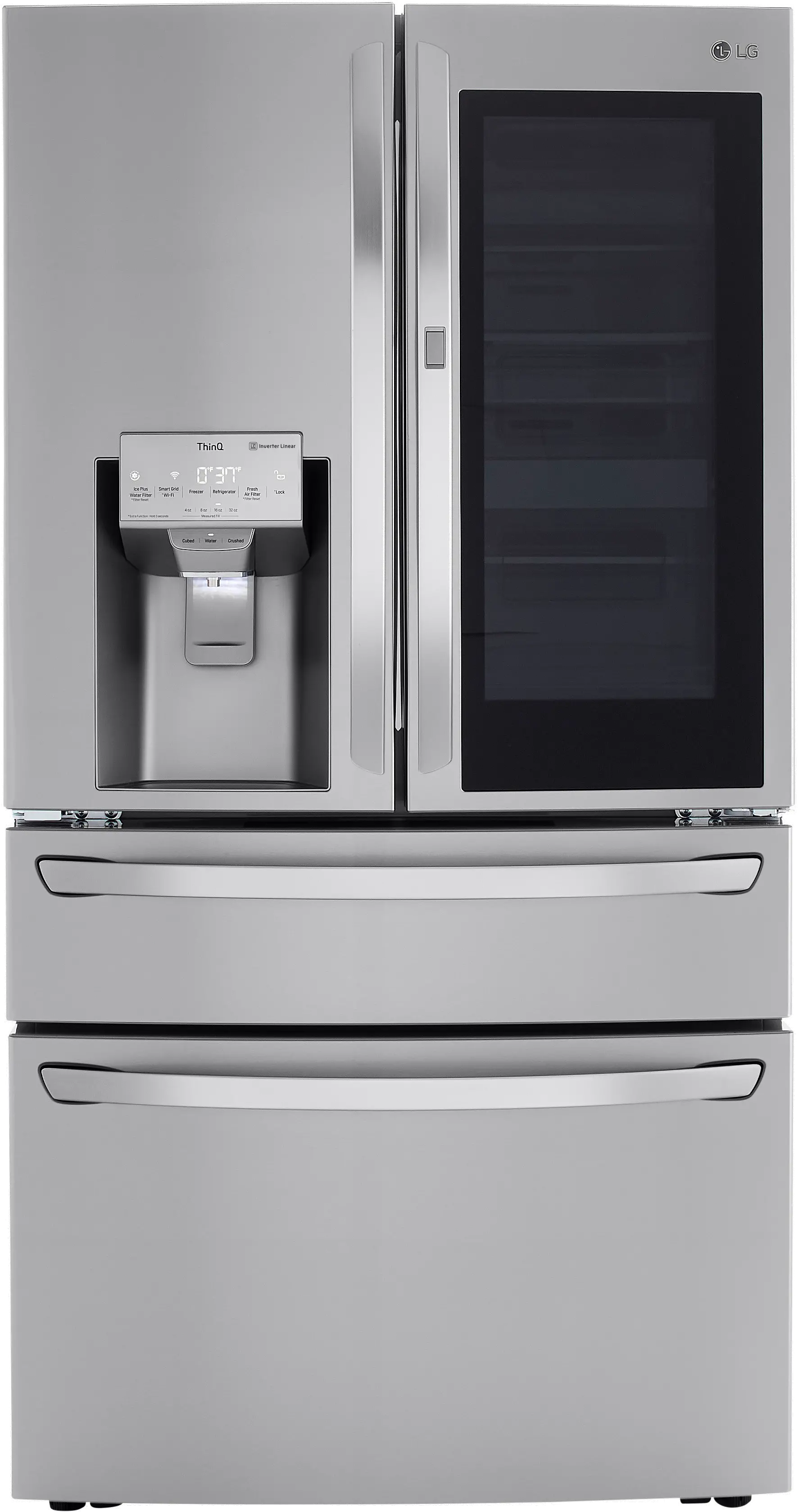 LRMVC2306S LG 22.5 cu ft French Door Refrigerator - Counter Depth Stainless Steel-2
