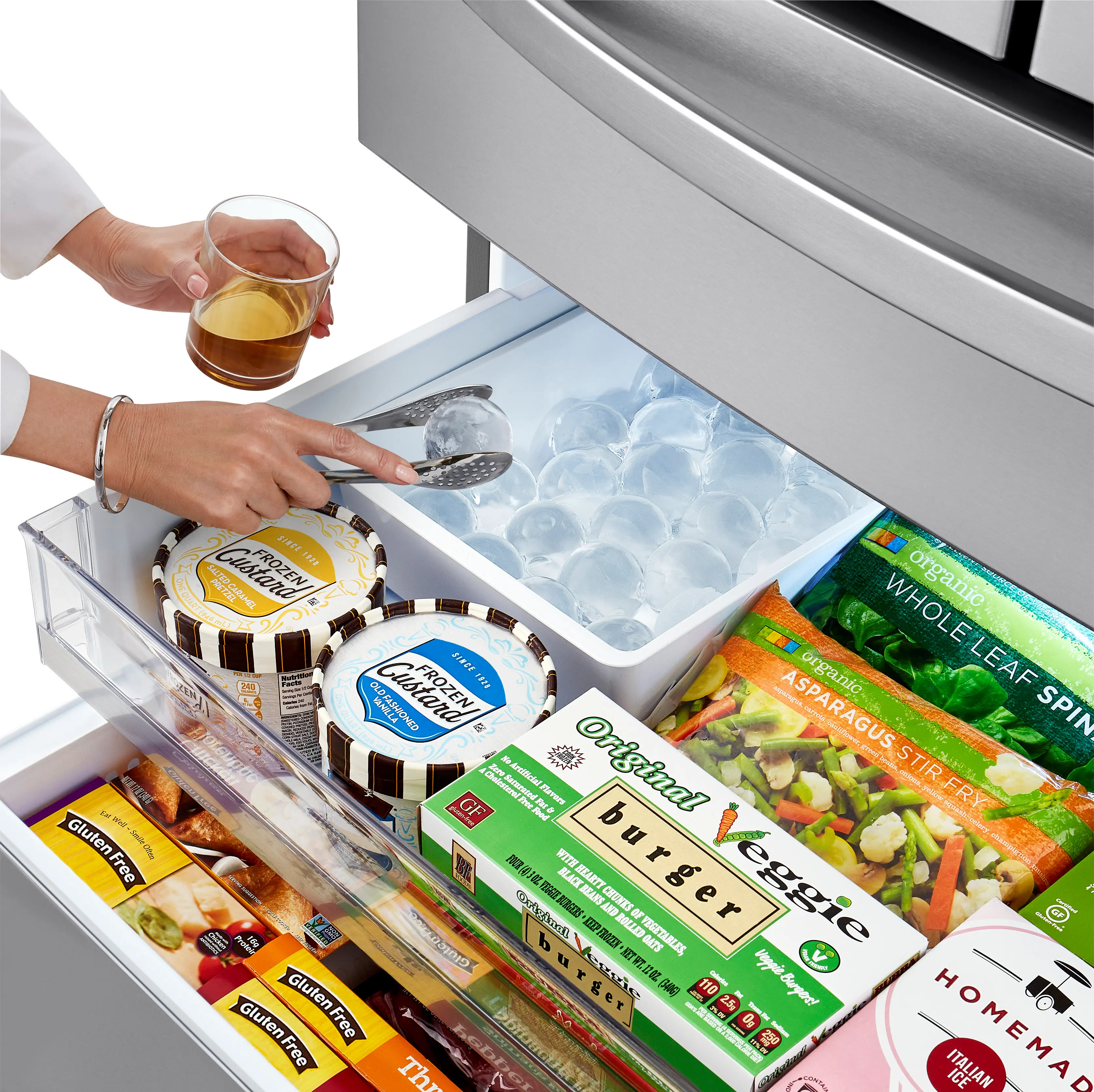 LRMVC2306S LG 22.5 cu ft French Door Refrigerator - Counter Depth Stainless Steel-8