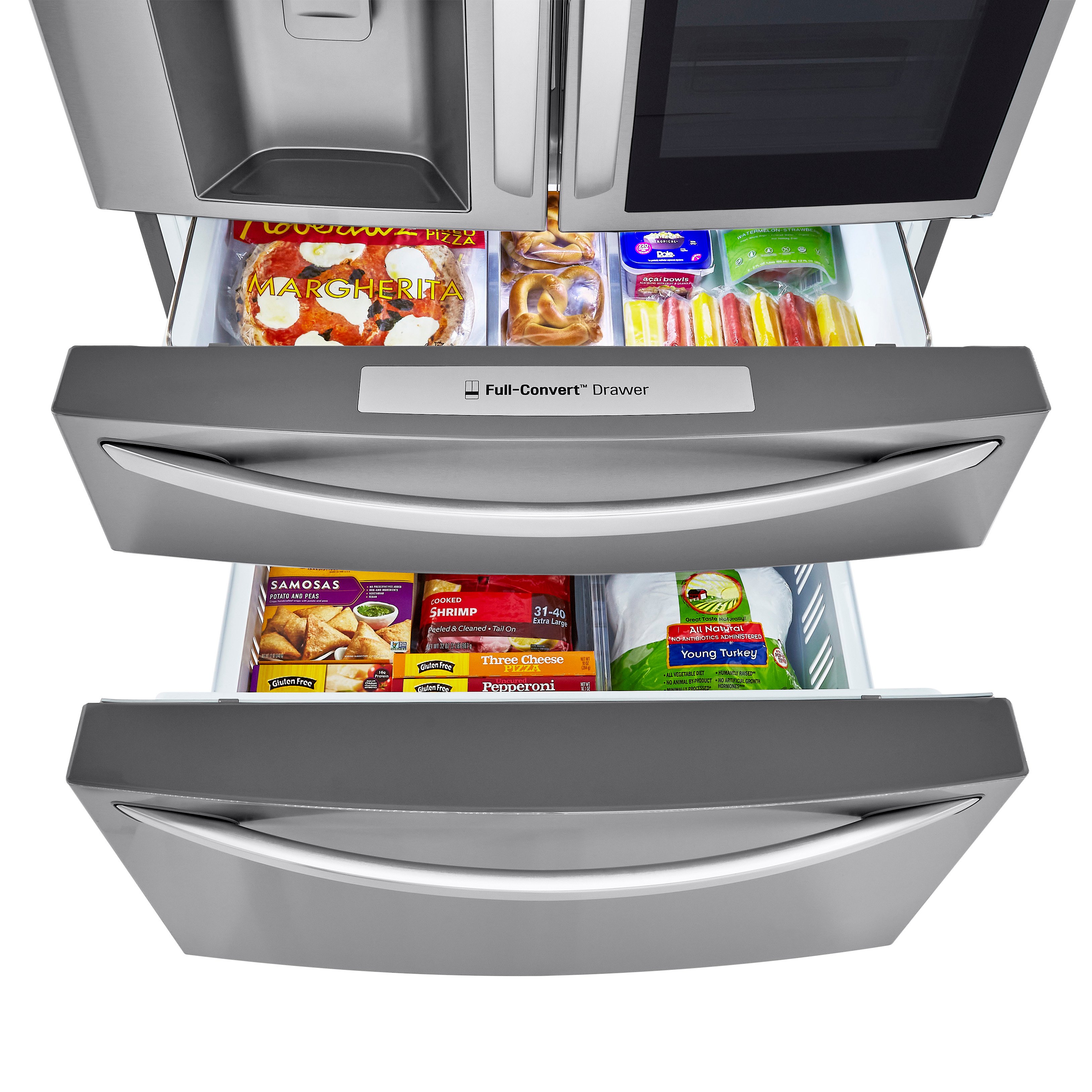 LRMVC2306S LG 22.5 cu ft French Door in Door Refrigerator with Craft Ice and InstaView - Stainless Steel-5