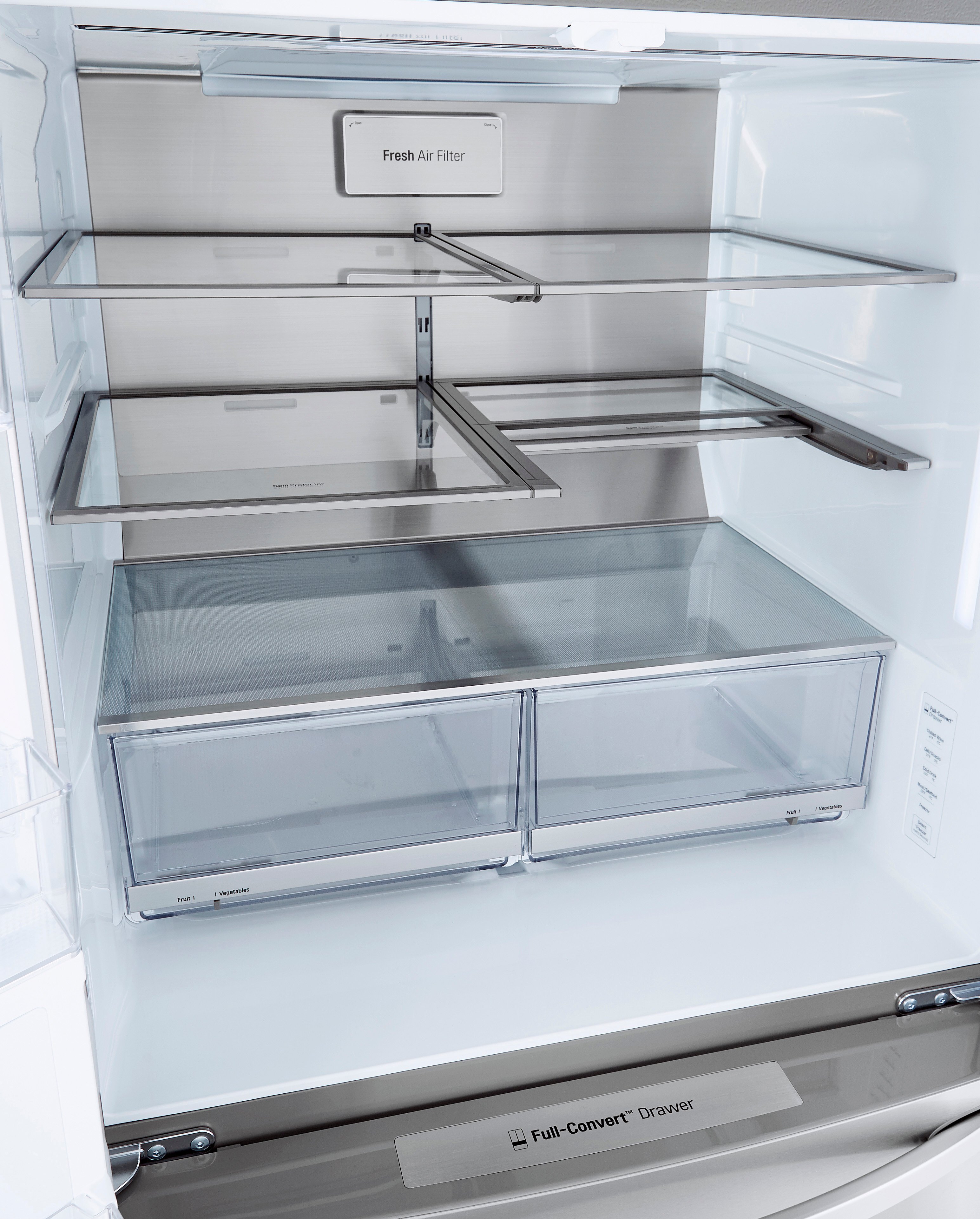 LRMVC2306S LG 22.5 cu ft French Door in Door Refrigerator with Craft Ice and InstaView - Stainless Steel-6