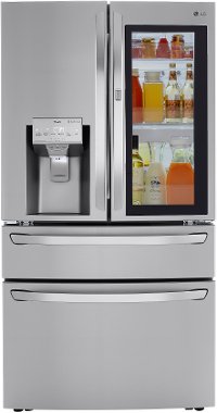 LRMVC2306S LG 36 Inch French Door in Door Smart Refrigerator with Craft Ice and InstaView - Counter Depth, 22.5 cu. ft., Stainless Steel