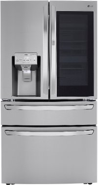 LRMVC2306S LG 36 Inch French Door in Door Smart Refrigerator with Craft Ice and InstaView - Counter Depth, 22.5 cu. ft., Stainless Steel-2