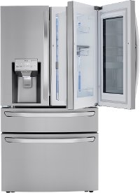 LRMVC2306S LG 36 Inch French Door in Door Smart Refrigerator with Craft Ice and InstaView - Counter Depth, 22.5 cu. ft., Stainless Steel-4