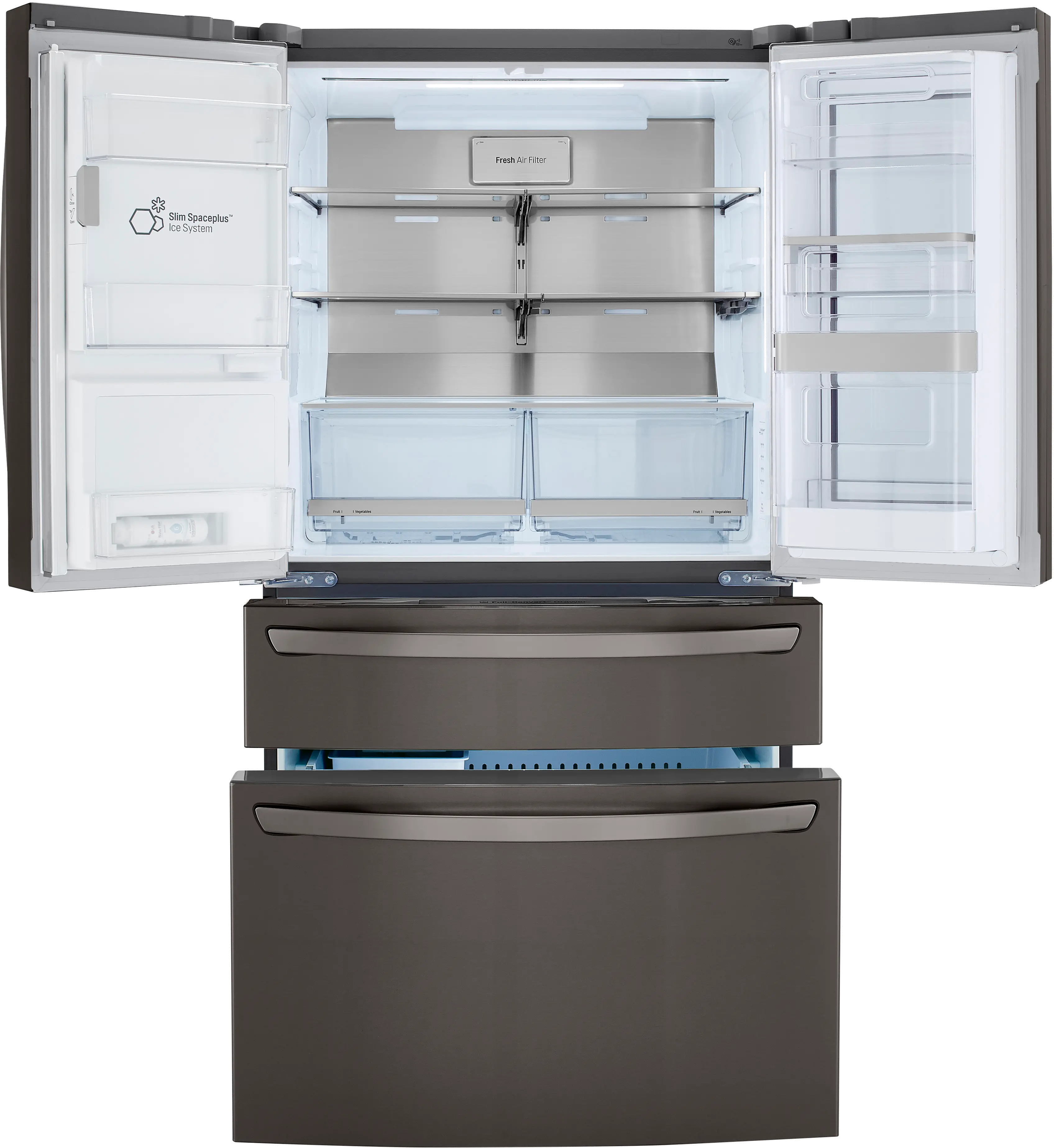 LRMVC2306D LG 22.5 cu ft French Door in Door Refrigerator - Counter Depth Black Stainless Steel-4