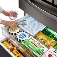 LRMVC2306D LG 36 Inch French Door in Door Smart Refrigerator with Craft Ice - Counter Depth, 22.5 cu. ft., Black Stainless Steel-5