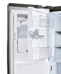 LRMVC2306D LG 36 Inch French Door in Door Smart Refrigerator with Craft Ice - Counter Depth, 22.5 cu. ft., Black Stainless Steel-8