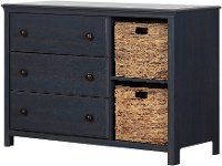 12684 Classic Blue 3 Drawer Dresser with Baskets - Cotton Candy-5