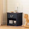12707 Coastal Contemporary Blue Nightstand - Navali