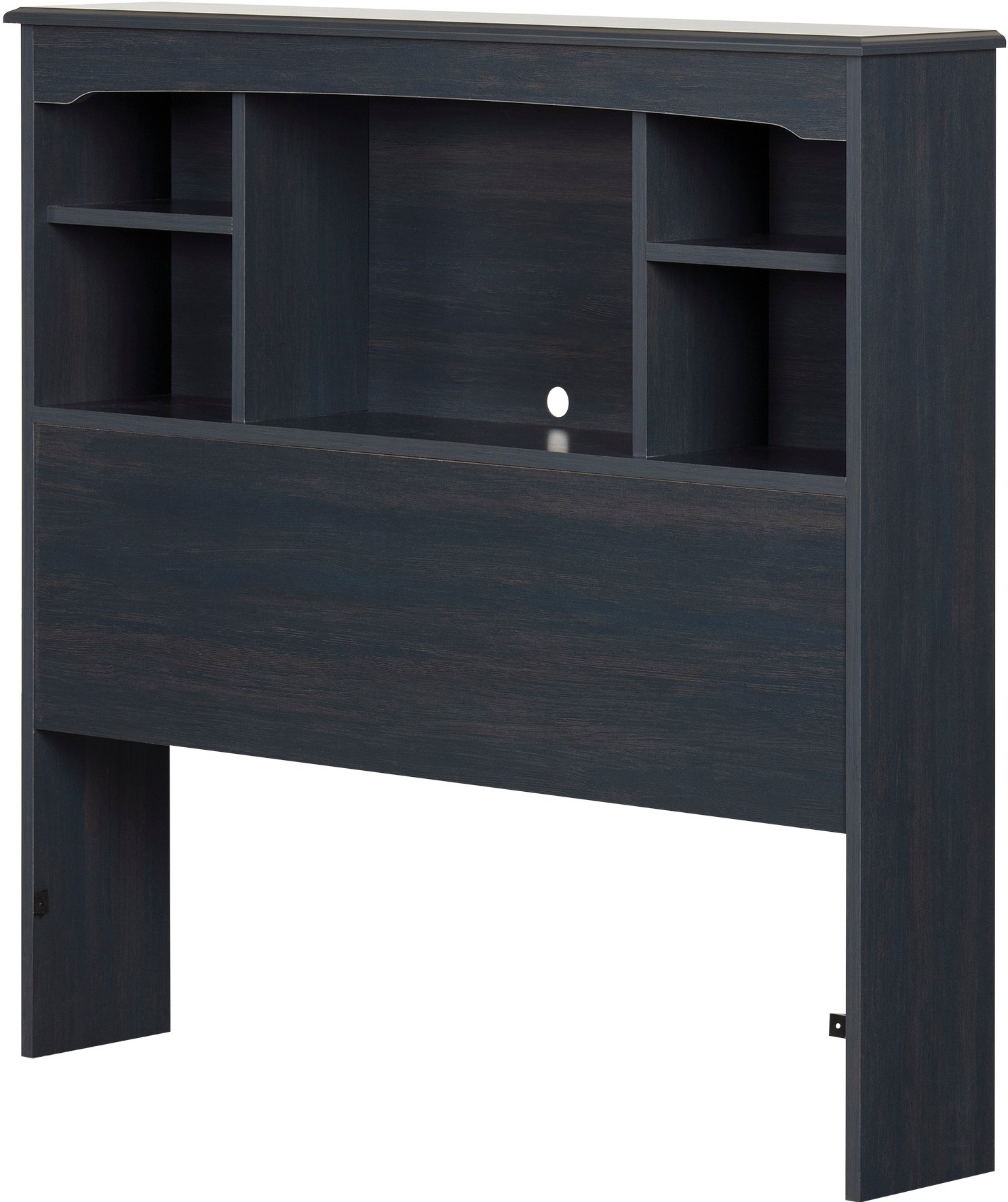 12709 Coastal Contemporary Blue Bookcase Headboard - Navali-5