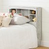 12714 Coastal Contemporary Seaside Pine Bookcase Headboard - Navali