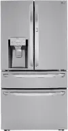 LRMDS3006S LG 29.5 cu ft French Door in Door Refrigerator - Stainless Steel