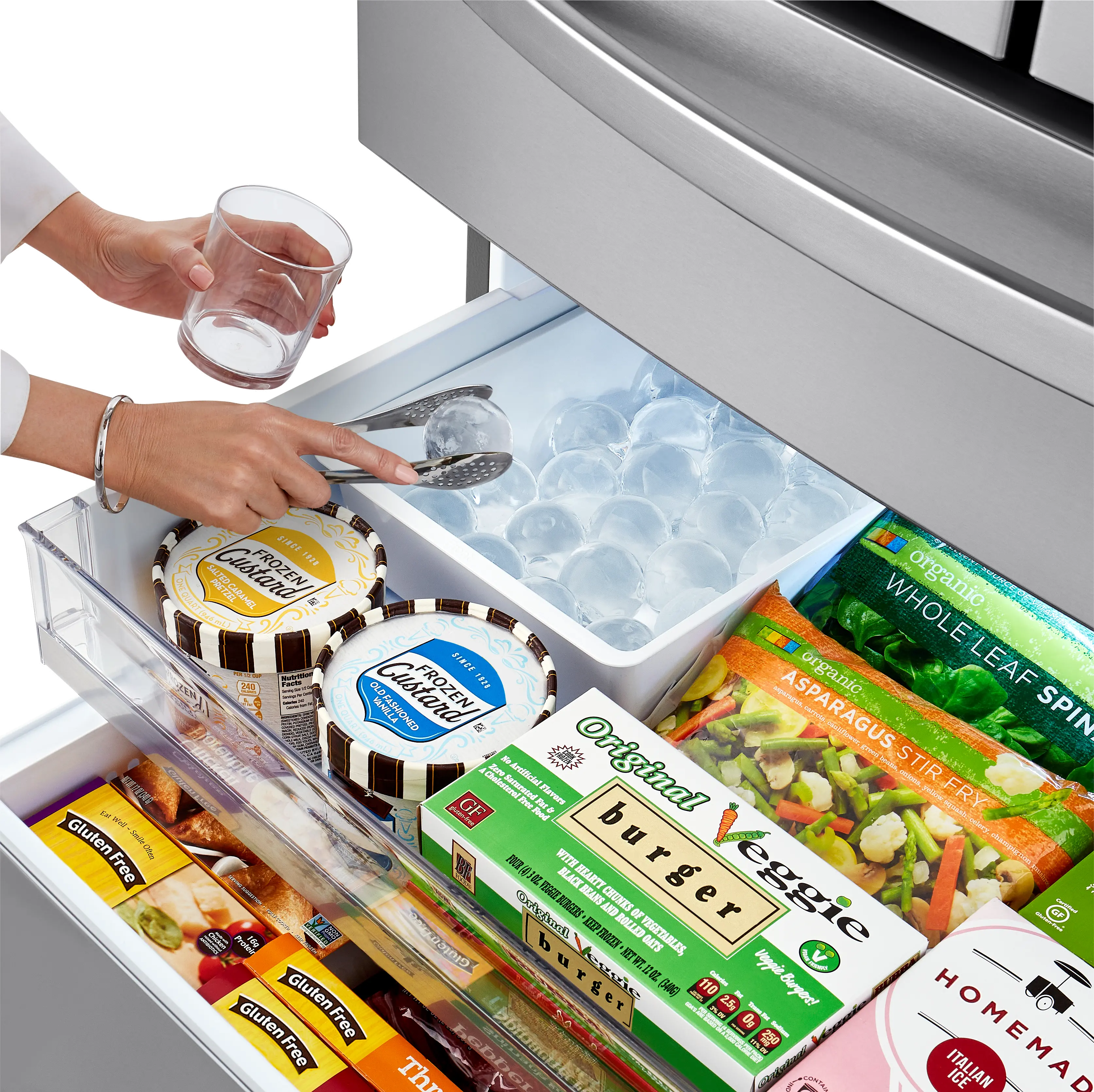 LRMDS3006S LG 29.5 cu ft French Door in Door Refrigerator - Stainless Steel-7