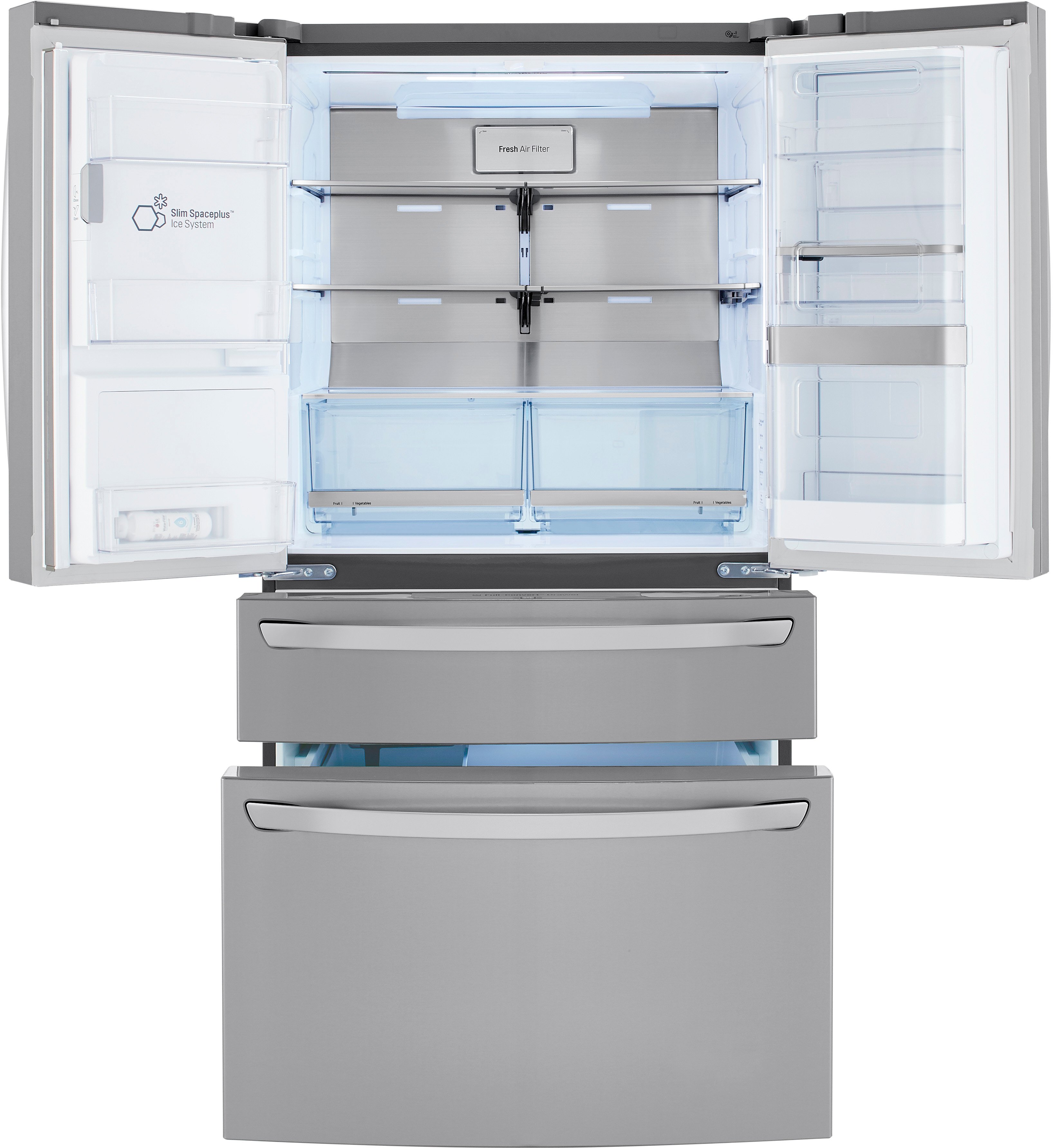 LRMDS3006S LG 29.5 cu ft French Door in Door Smart Refrigerator with Craft Ice - 36 W Fingerprint Resistant Stainless Steel-2