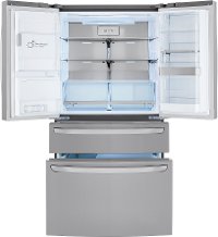 LRMDS3006S LG 36 Inch French Door in Door Smart Refrigerator with Craft Ice - 29.5 cu. ft., Fingerprint Resistant Stainless Steel-2