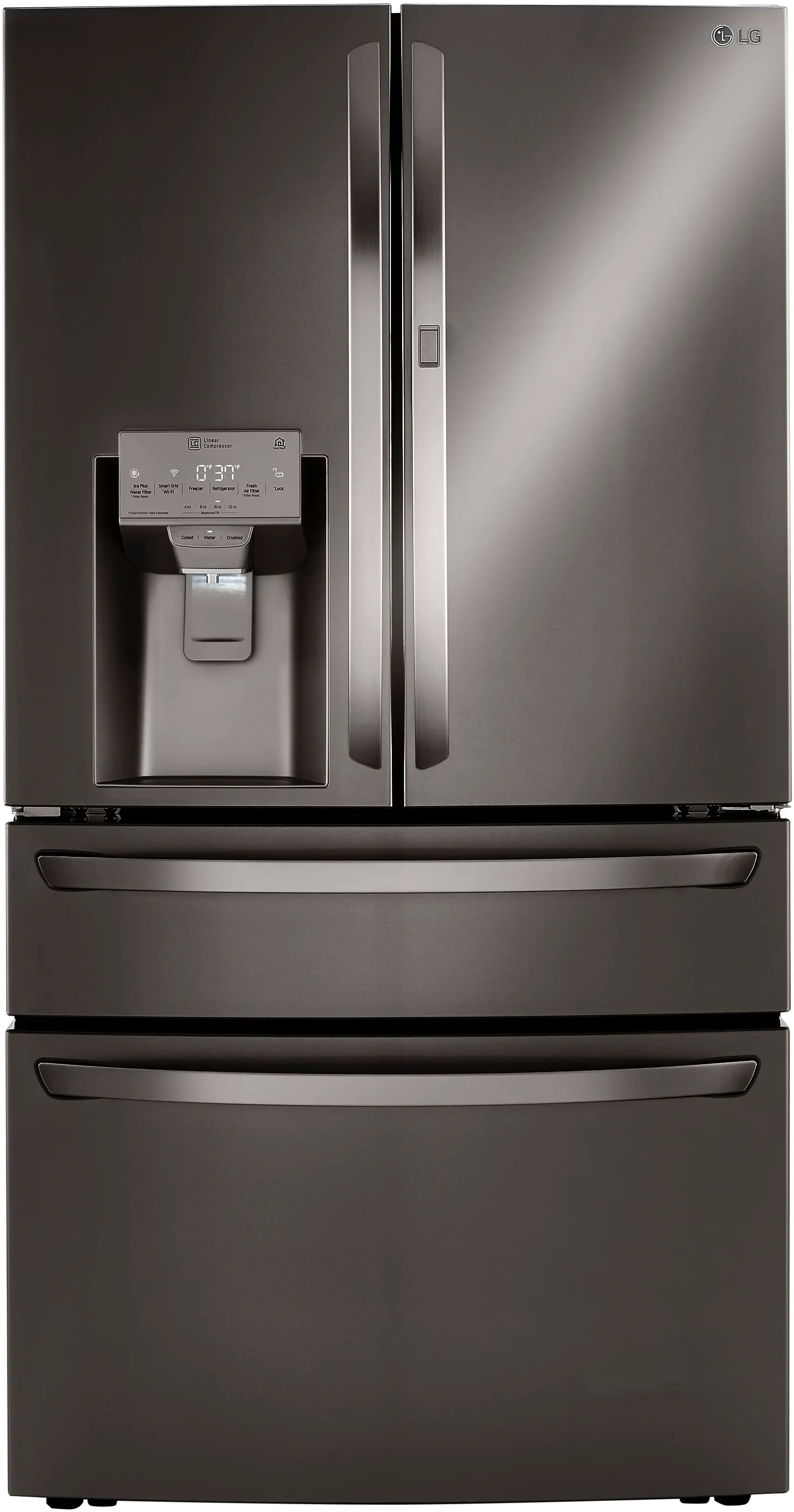LRMDS3006D LG 29.5 cu ft French Door in Door Refrigerator - Black Stainless Steel-1