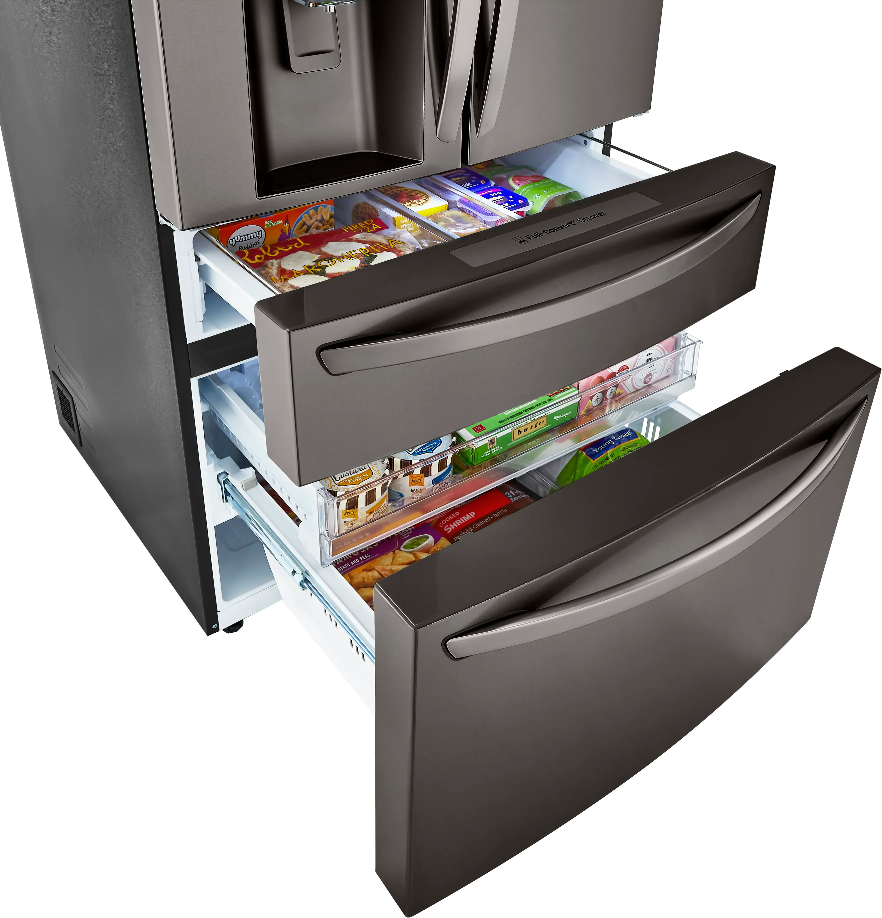 LRMDS3006D LG 29.5 cu ft French Door in Door Refrigerator - Black Stainless Steel-4