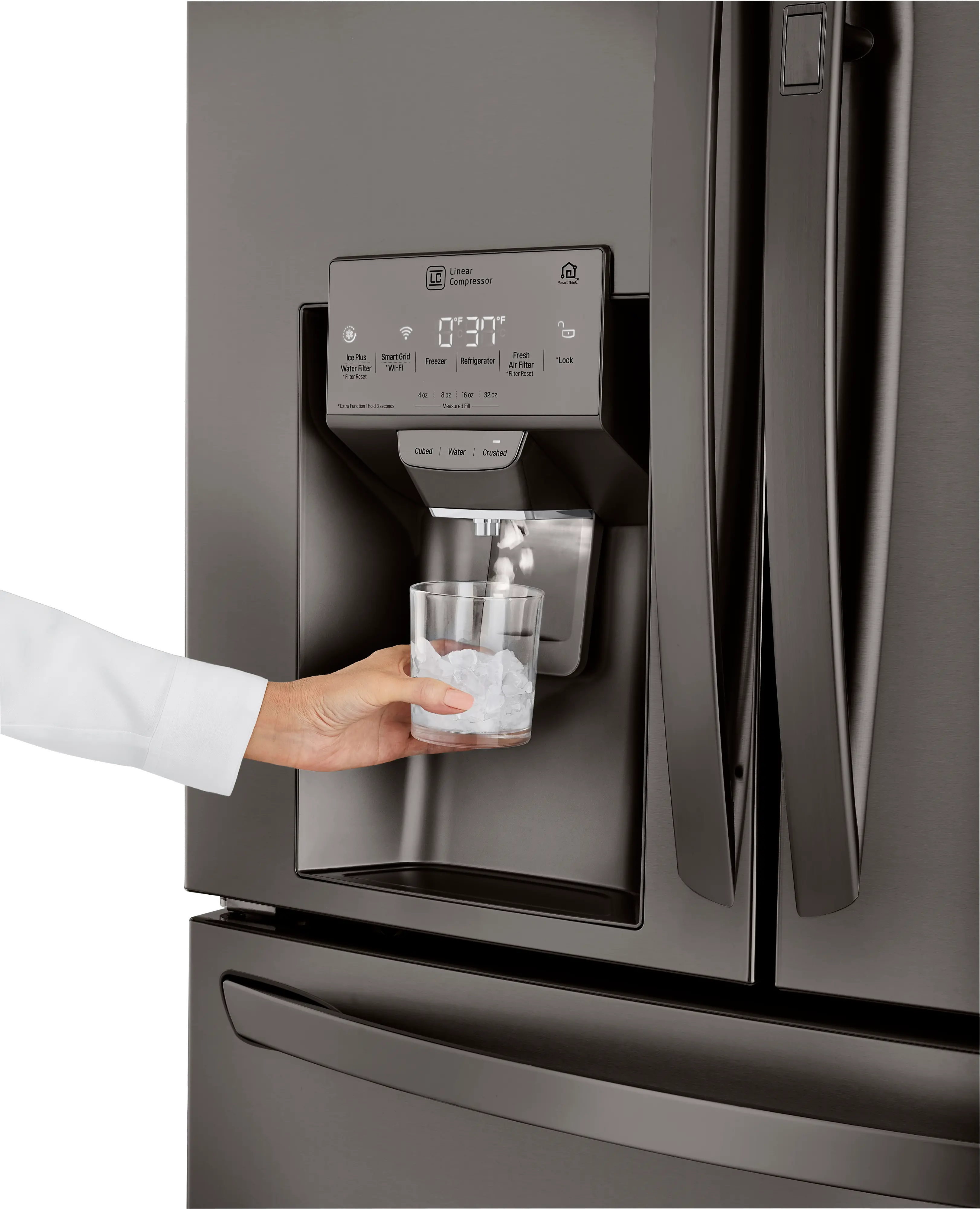 LRMDS3006D LG 29.5 cu ft French Door in Door Refrigerator - Black Stainless Steel-6
