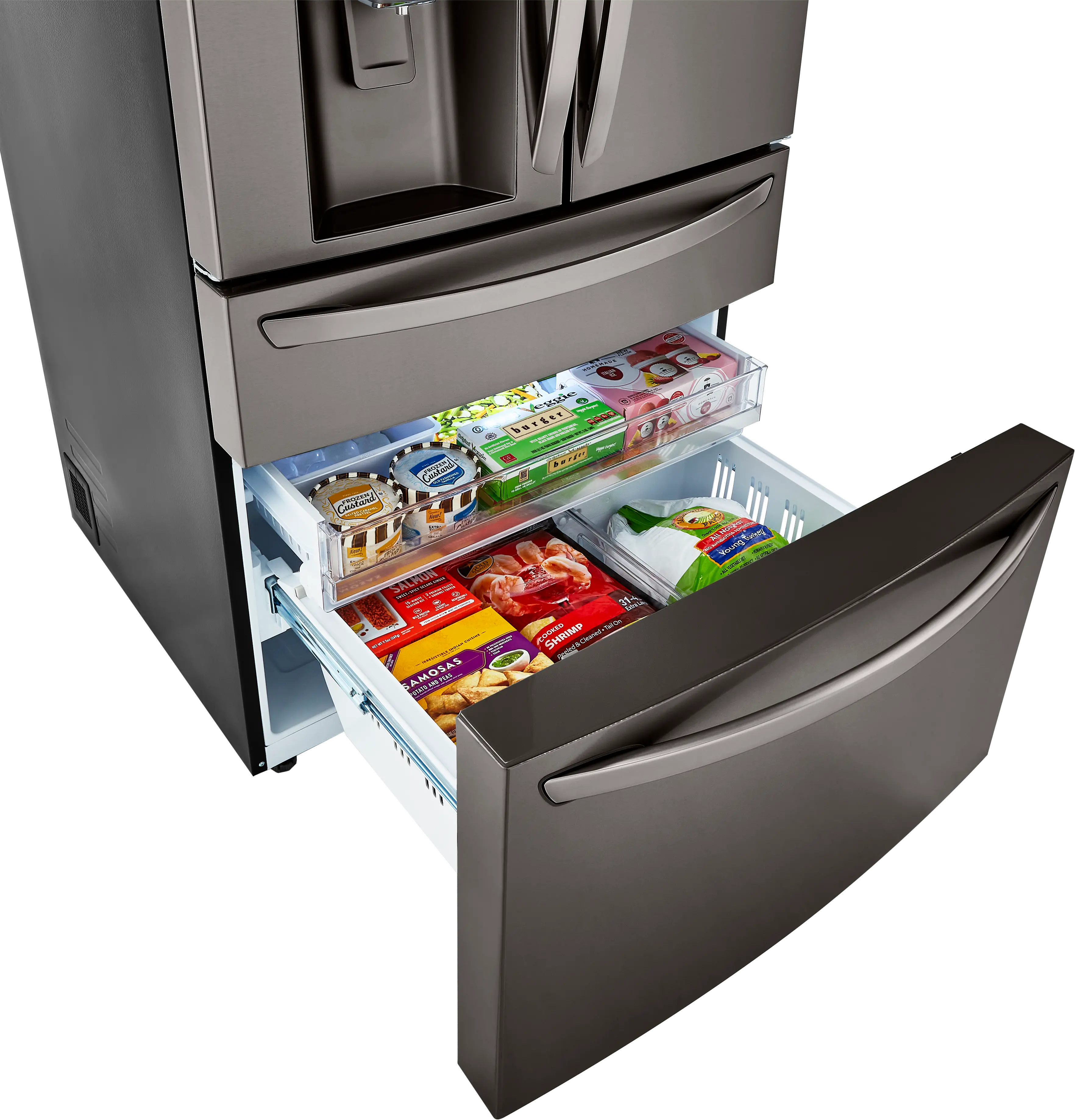 LRMDS3006D LG 29.5 cu ft French Door in Door Refrigerator - Black Stainless Steel-8