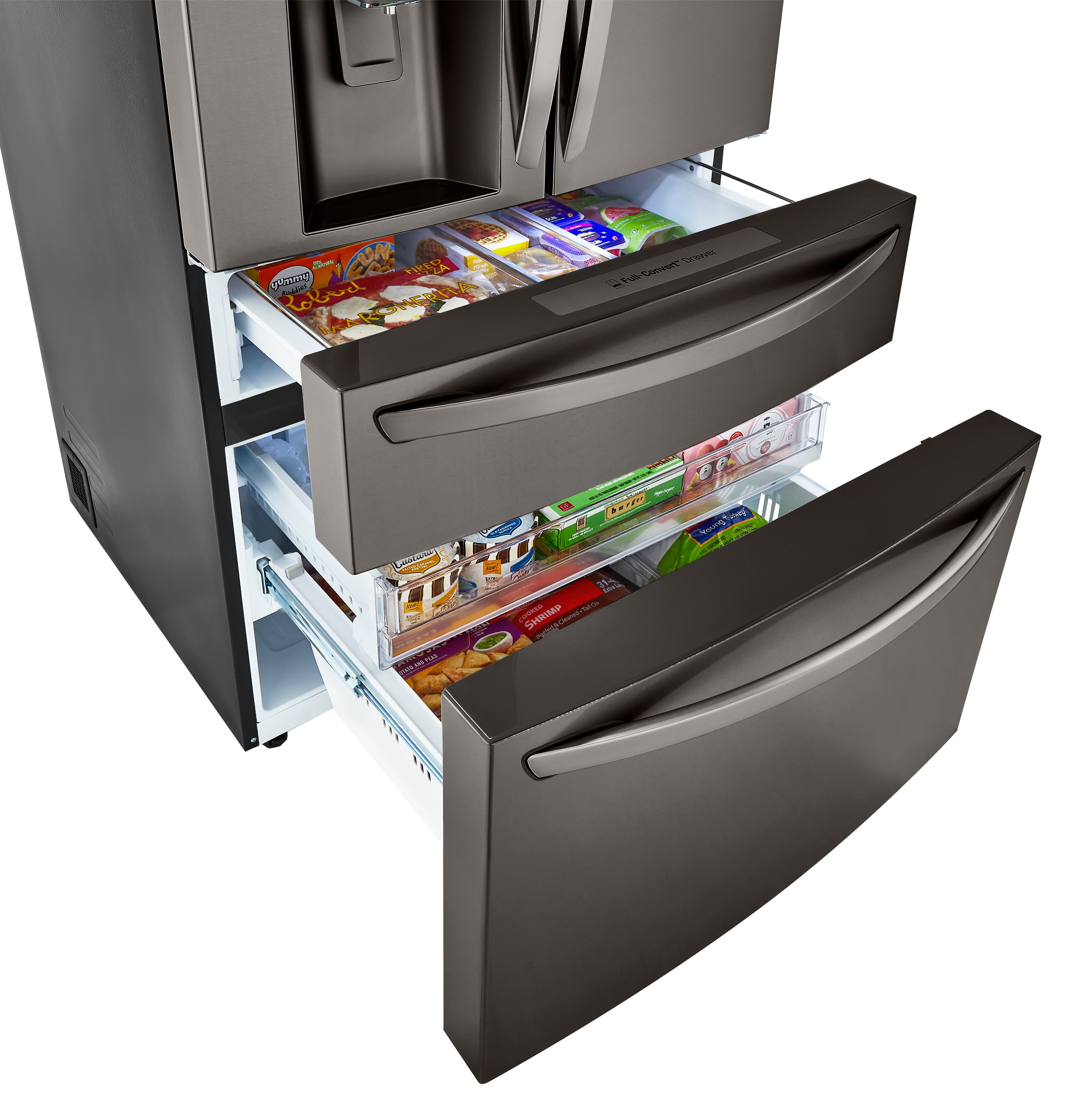 LRMDS3006D LG 29.5 cu ft French Door in Door Smart Refrigerator with Craft Ice - 36 W Black Stainless Steel-4