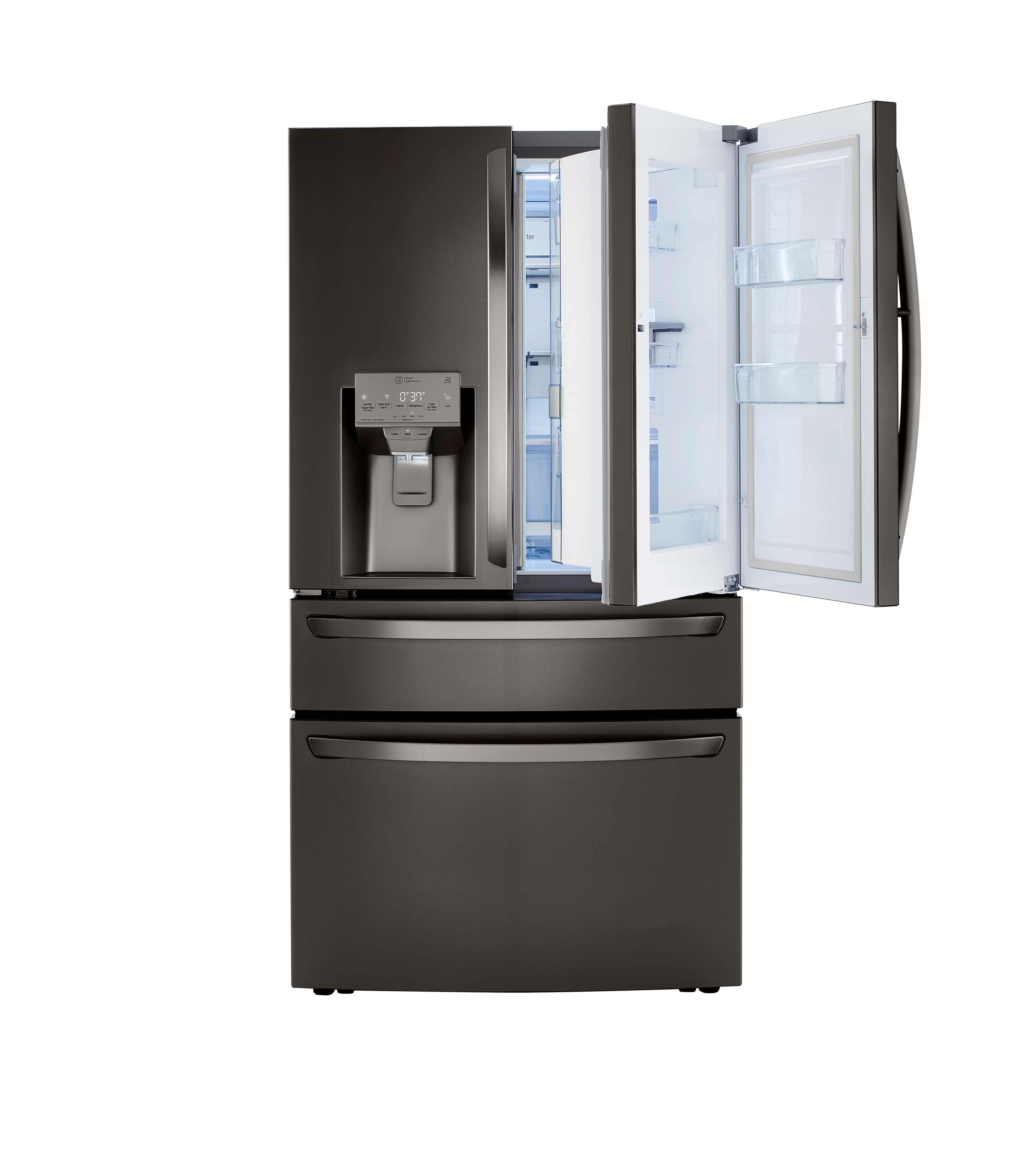 LRMDS3006D LG 29.5 cu ft French Door in Door Smart Refrigerator with Craft Ice - 36 W Black Stainless Steel-7