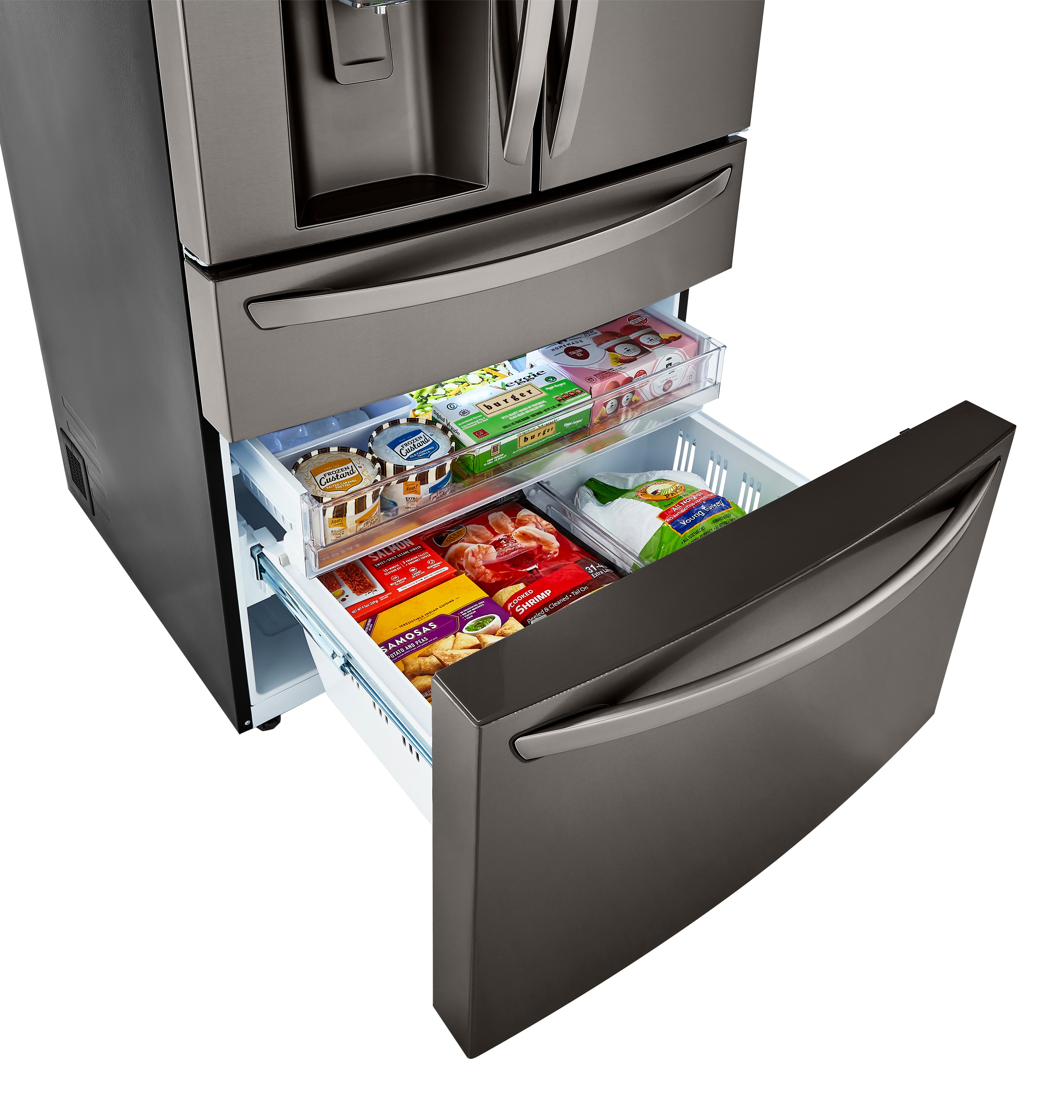 LRMDS3006D LG 29.5 cu ft French Door in Door Smart Refrigerator with Craft Ice - 36 W Black Stainless Steel-8