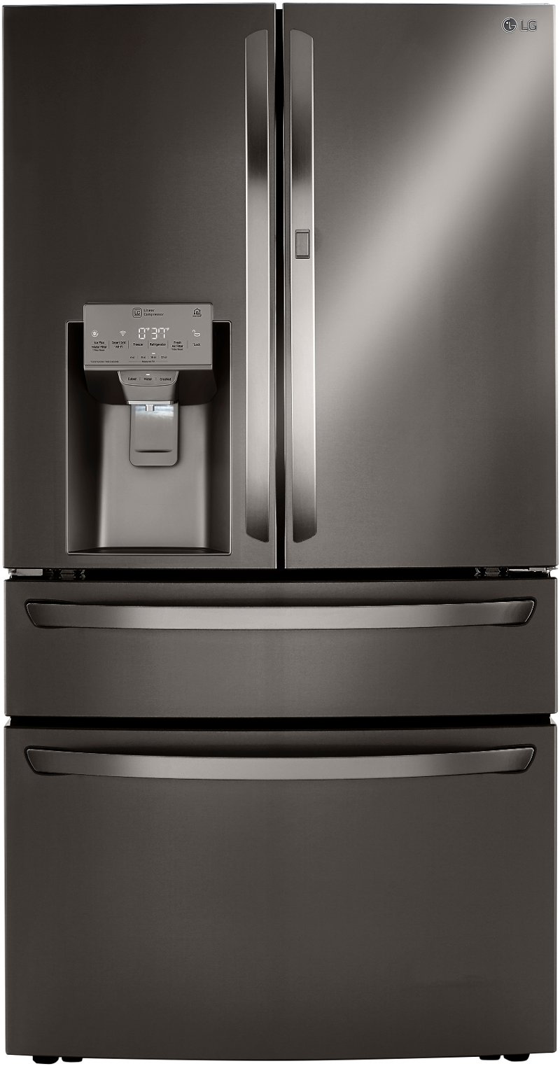 LG 36 Inch French Door in Door Smart Refrigerator with Craft Ice 29.5 cu. ft., Black Stainless