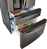 LRMDS3006D LG 36 Inch French Door in Door Smart Refrigerator with Craft Ice - 29.5 cu. ft., Black Stainless Steel-4