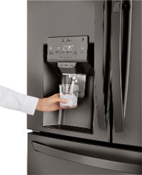 LRMDS3006D LG 36 Inch French Door in Door Smart Refrigerator with Craft Ice - 29.5 cu. ft., Black Stainless Steel-6