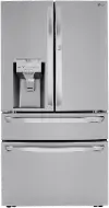 LRMDC2306S LG 22.5 cu ft French Door in Door Refrigerator - Counter Depth Stainless Steel